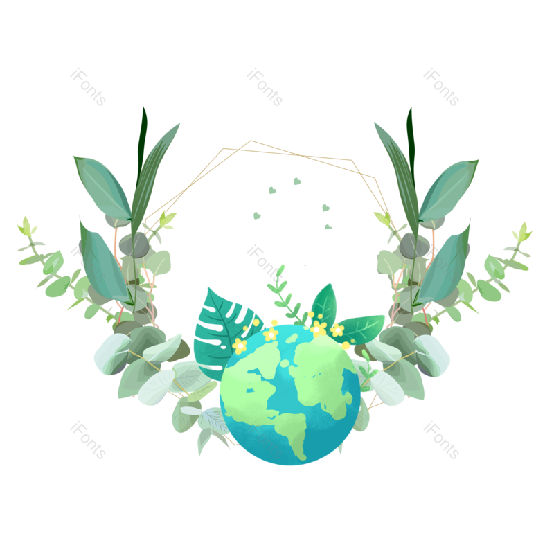 边框图片,素材元素,简约PNG,地球免抠素材